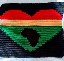 Load image into Gallery viewer, African Heart Pillow, Decorative Throw Pillow