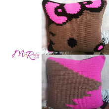 Load image into Gallery viewer, Hello Kitty Face Throw Pillow