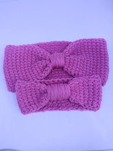 Load image into Gallery viewer, Mommy and Me Headband Set, Ear warmer Set, Newborn and Adult Set