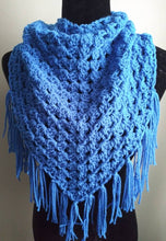 Load image into Gallery viewer, The Interlace Kerchief Cowl Scarf, Crocheted Scarf, Handmade, Triangular Scarf, Bandana Scarf