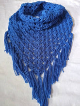 Load image into Gallery viewer, The Interlace Kerchief Cowl Scarf, Crocheted Scarf, Handmade, Triangular Scarf, Bandana Scarf