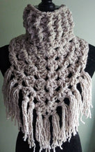 Load image into Gallery viewer, The Oversized Kerchief Cowl Scarf, Handmade Scarf, Crochet Scarf, Bandana Scarf, Triangular Scarf