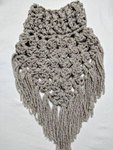 Load image into Gallery viewer, The Oversized Kerchief Cowl Scarf, Handmade Scarf, Crochet Scarf, Bandana Scarf, Triangular Scarf