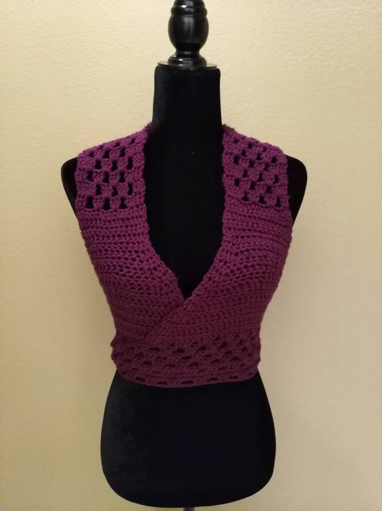 Gioia Top , Crocheted Top, Bust 30-32