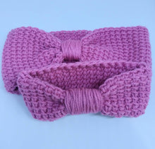 Load image into Gallery viewer, Mommy and Me Headband Set, Ear warmer Set, Newborn and Adult Set
