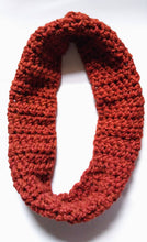 Load image into Gallery viewer, Crocheted Scarf, Handmade Thick Scarf, Infinity scarf
